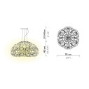 Quantica Suspension 75 lampada a sospensione Slamp dimensioni
