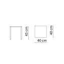 Quatris Sgabello QT154 Vermobil dimensioni