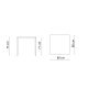Quatris Tavolo 80x80x75 QT8080 Vermobil dimensioni