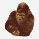 Quindici Il Gorilla serigrafia 112x112 Danese Milano vista