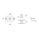 Quirk 4218 Faretto a incasso a plafone 9010 novantadieci dimensioni