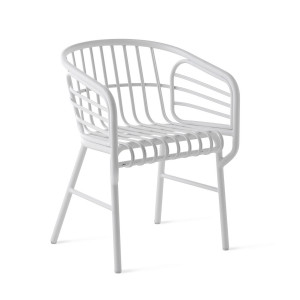 Raphia Alluminio sedia