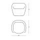 Reborn Chair Slide design dimensioni