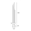 Artemide Reeds IP67 lampada da terra outdoor dimensioni