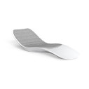 Reef lettino Talenti Outdoor con cuscino opzionale Bianco/White grey