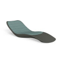 Reef lettino Talenti Outdoor con cuscino opzionale Grafite/Mambo light blue