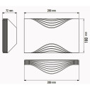 Respiro Wall L Lampada da parete DCW éditions dimensioni