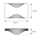 Respiro Wall M Lampada da parete DCW éditions dimensioni