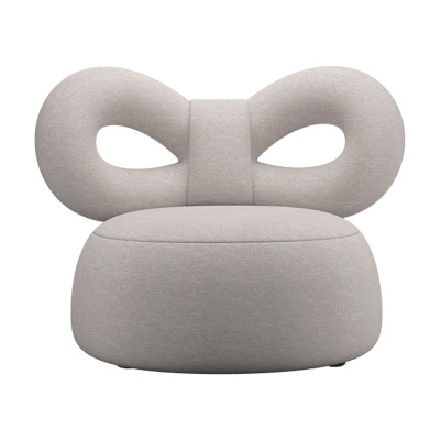 Ribbon Poltrona Tessuto A grigio chiaro