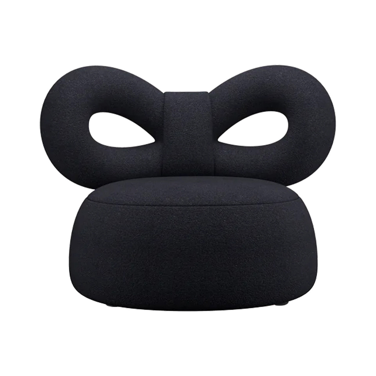 Ribbon Poltrona Tessuto B blu nero