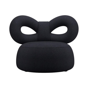 Ribbon Poltrona Tessuto B blu nero