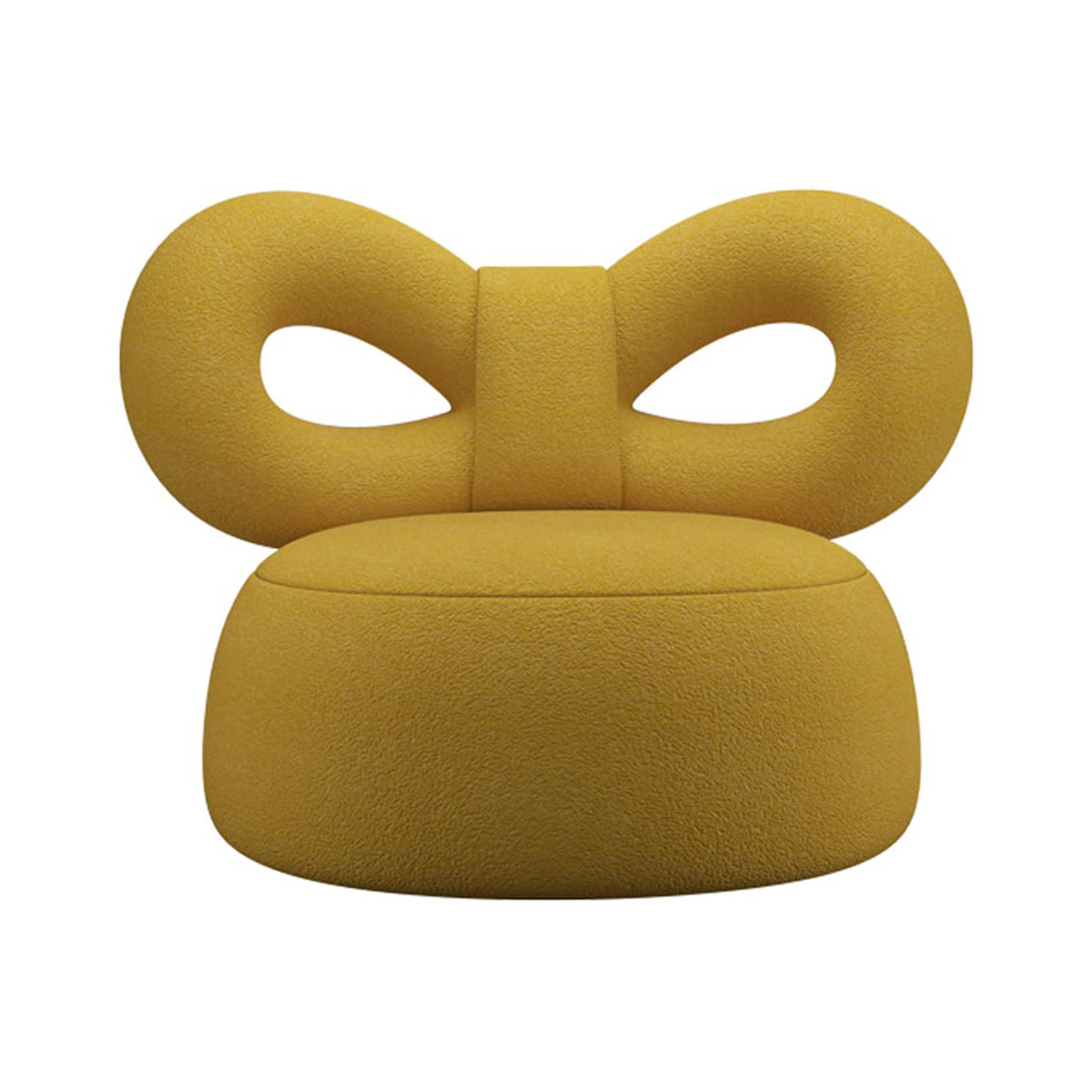 Ribbon Poltrona Tessuto B ocra