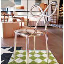 Ribbon Chair Metal Finish Set 2 Pezzi Qeeboo ambientazione