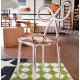 Ribbon Chair Metal Finish Set 2 Pezzi Qeeboo ambientazione