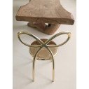 Ribbon Chair Metal Finish Set 2 Pezzi Qeeboo ambientazione