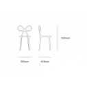 Ribbon Chair Set 2 Pezzi Qeeboo dimensioni