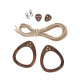 Anelli Rings Walnut Lillagunga dettaglio