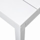 Set tavolo Rio 210 con 8 sedie Net Multicolor dettaglio tavolo bianco