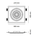 Ritmo Big 5512B Rosone decorativo 9010 novantadieci dimensioni