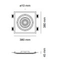 Ritmo 5512A Rosone decorativo 9010 novantadieci dimensioni