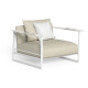 Riviera Poltrona Living Talenti Outdoor bianco-beige