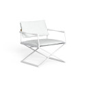 Riviera Poltrona Regista Lounge Talenti Outdoor bianco-argento