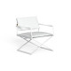 Riviera Poltrona Regista Lounge Talenti Outdoor bianco-argento