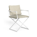 Riviera Sedia Regista Talenti Outdoor bianco-beige