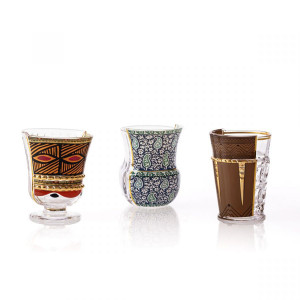 Hybrid Glasses Rodinia Set 3 Drinking Glasses Seletti