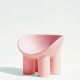 Driade Roly Poly Poltrona rosa carne vista