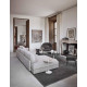 Knoll Saarinen Tavolino Tulip Ø 41 Marmo Arabescato ambientazione