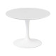 Knoll Saarinen Tavolino Tulip Ø 51 H 36-37 Laminato Bianco vista