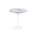 Knoll Saarinen Tavolino Tulip Ø 51 Marmo Arabescato vista
