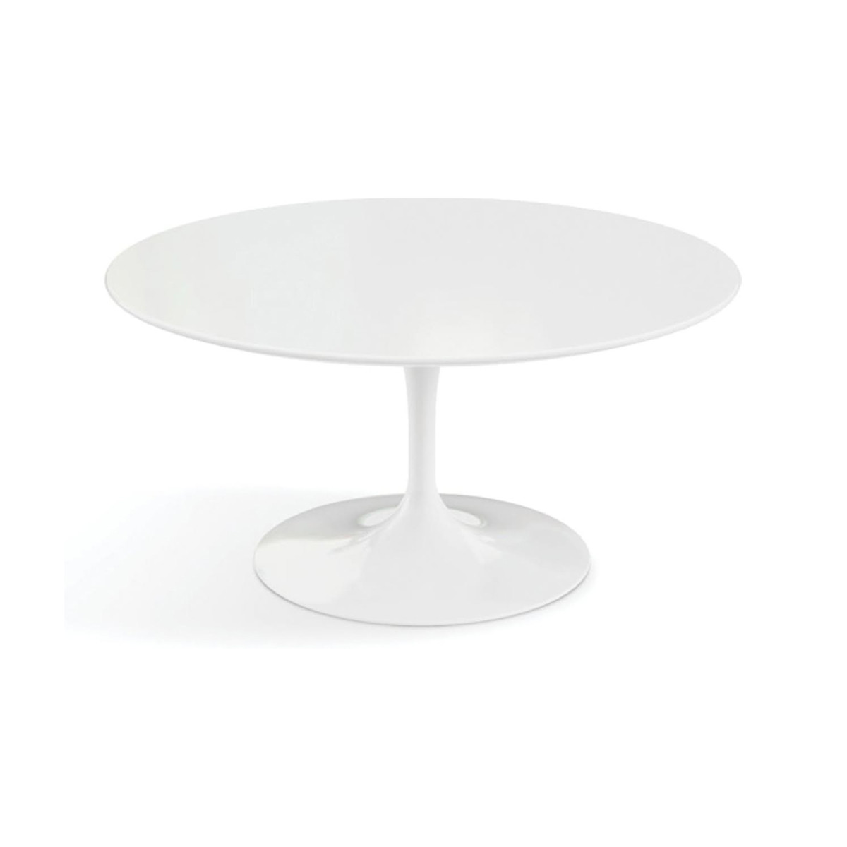 Knoll Saarinen Tavolino Tulip Ø 91 Laminato Bianco