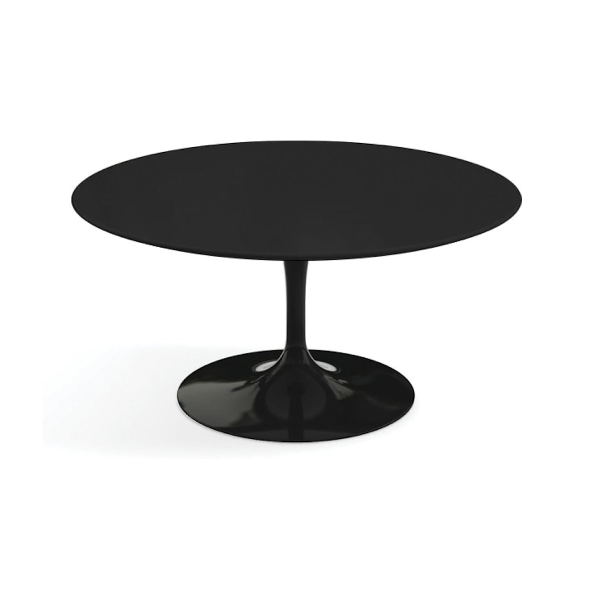 Knoll Saarinen Tavolino Tulip Ø 91 Laminato Nero
