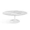 Knoll Saarinen Tavolino Tulip Ovale 107x70 Marmo Statuarietto vista