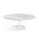 Knoll Saarinen Tavolino Tulip Ovale 107x70 Marmo Statuarietto vista