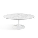 Knoll Saarinen Tavolino Tulip Ovale 107x70 Marmo Statuarietto vista