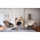 Knoll Saarinen Tavolino Tulip Ovale 107x70 Marmo Statuarietto ambientazione