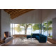 Knoll Saarinen Tavolino Tulip Ovale 107x70 Laminato Bianco ambientazione