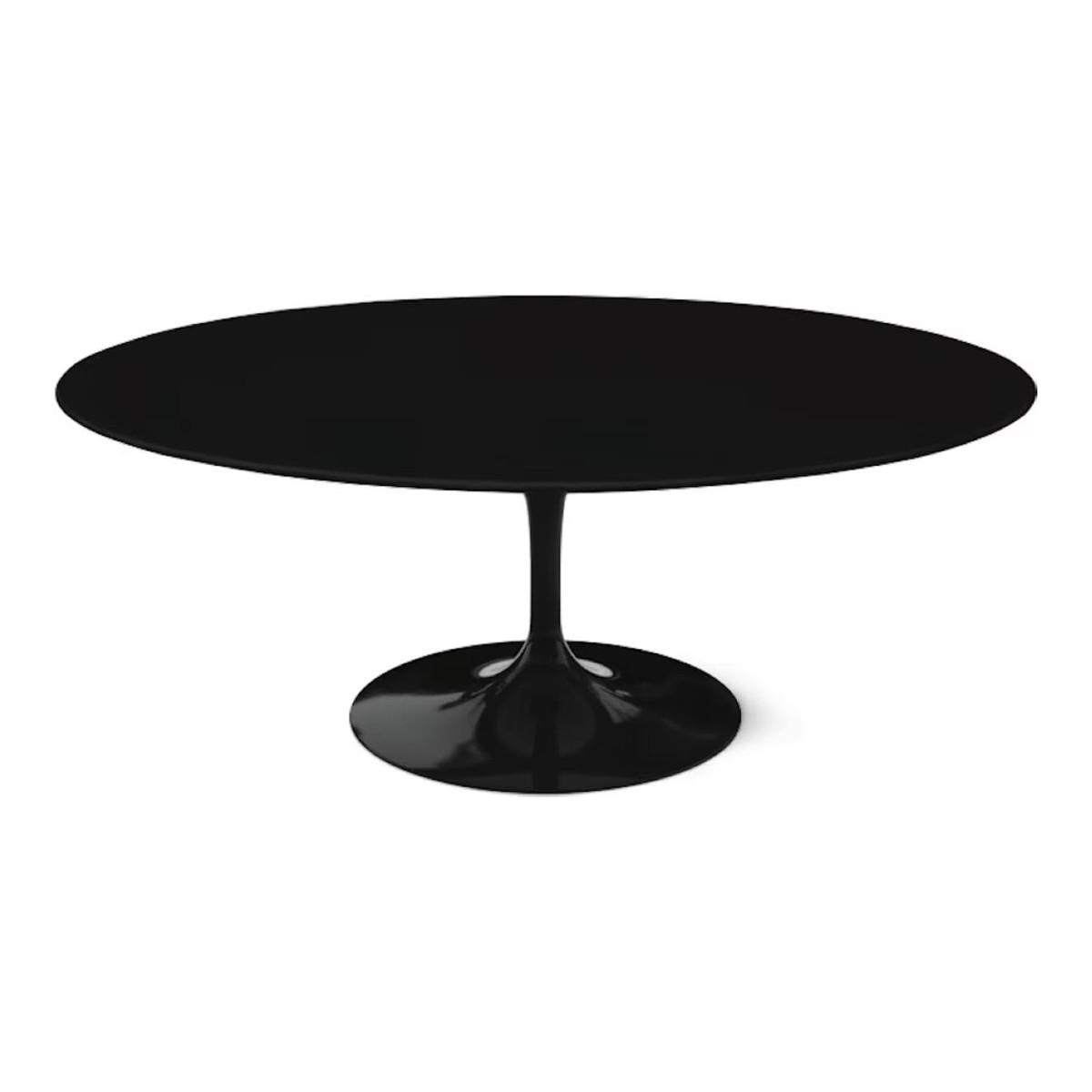 Knoll Saarinen Tavolino Tulip Ovale 107x70 Laminato Nero