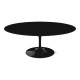 Knoll Saarinen Tavolino Tulip Ovale 107x70 Laminato Nero vista