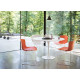 Knoll Saarinen Tavolo Tulip Ø 120 Laminato Bianco ambientazione