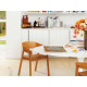 Knoll Saarinen Tavolo Tulip Ø 120 Laminato Bianco ambientazione