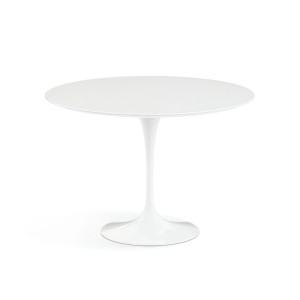 Knoll Saarinen Tavolo Tulip Ø 120 Laminato Bianco