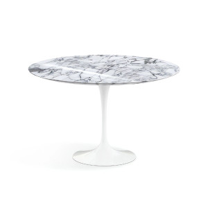 Knoll Saarinen Tavolo Tulip Ø 120 Marmo Arabescato