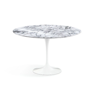 Knoll Saarinen Tavolo Tulip Ø 120 Marmo Arabescato