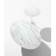 Knoll Saarinen Tavolo Tulip Ø 120 Marmo Arabescato ambientazione