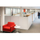 Knoll Saarinen Tavolino Tulip Ø 41 Laminato Bianco ambientazione