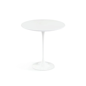 Knoll Saarinen Tavolino Tulip Ø 41 Laminato Bianco